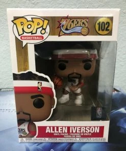 Funko POP! NBA Legends ALLEN IVERSON Sixers Home Figure #102 W/ Protector