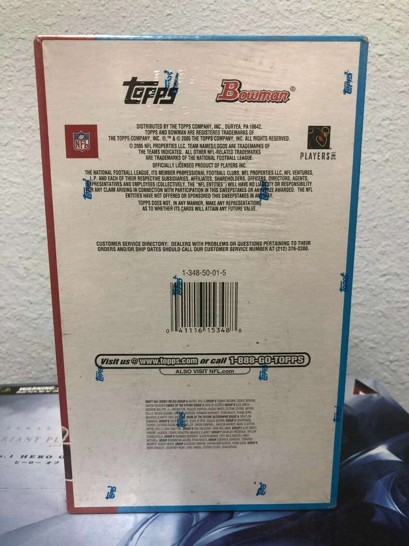 Unbranded 2005 BOWMAN NFL Football Cards Hobby BOX Factory NEW/SEALED 8 Unbranded 2005 BOWMAN NFL Football Cards Hobby BOX Factory NEW/SEALED