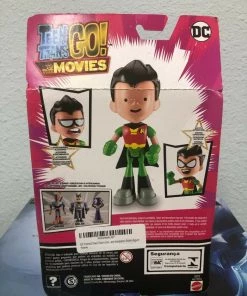 New Teen Titans Go! To The Movies Face-Swappers ROBIN Action Figure DAMAGE BOX