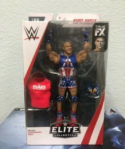 MATTEL WWE Wrestling Elite Collection 66 KURT ANGLE Action Figure DAMAGE BOX New