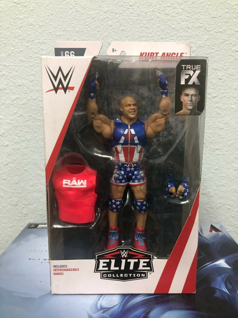MATTEL WWE Wrestling Elite Collection 66 KURT ANGLE Action Figure DAMAGE BOX New 3 MATTEL WWE Wrestling Elite Collection 66 KURT ANGLE Action Figure DAMAGE BOX New