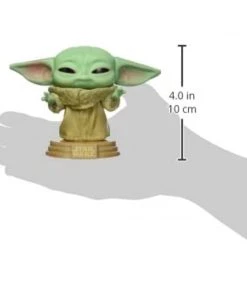 POP Funko Star Wars: Across The Galaxy - The Child, Grogu, Amazon Exclusive, (55625) & Pop! Star Wars: The Mandalorian - Mandalorian (Chrome), Amazon Exclusive W/ Protector