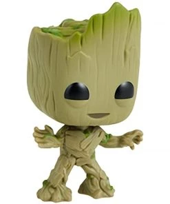 Funko POP Movies: Guardians Of The Galaxy 2 Toddler Groot Figure W/ Protector Playsets & Toys