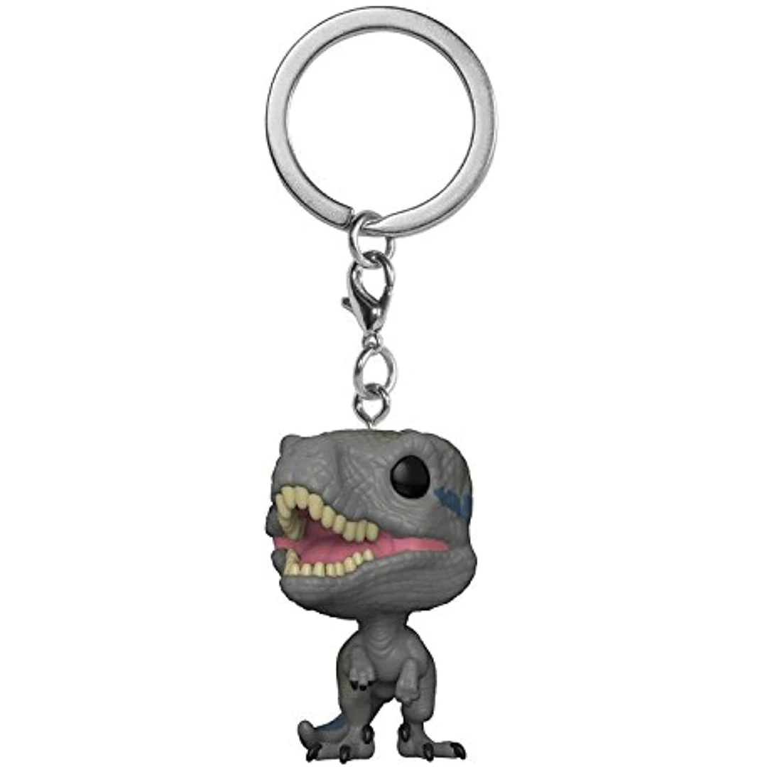 Funko Pop Keychain: Jurassic World 2 - Blue Velociraptor Keychains 5 Funko Pop Keychain: Jurassic World 2 - Blue Velociraptor Keychains