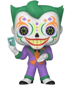 Funko POP Heroes: Dia De Los DC - Joker (Glow In The Dark), Amazon Exclusive, W/ Protector
