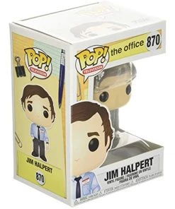 Funko POP! TV: The Office JIM HALPERT NBC Figure #870 W/ Protector 8 Funko POP! TV: The Office JIM HALPERT NBC Figure #870 W/ Protector