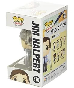 Funko POP! TV: The Office JIM HALPERT NBC Figure #870 W/ Protector 9 Funko POP! TV: The Office JIM HALPERT NBC Figure #870 W/ Protector