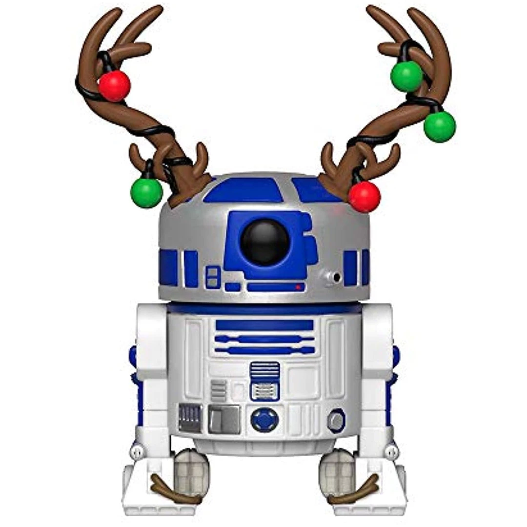 Funko Pop Star Wars: Holiday - R2D2 With Antlers Figure W/Protector 3 Funko Pop Star Wars: Holiday - R2D2 With Antlers Figure W/Protector