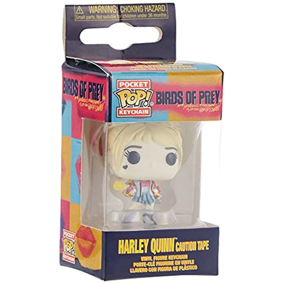 Funko Pop! Keychains: Birds Of Prey - Harley Quinn (Caution Tape) 5 Funko Pop! Keychains: Birds Of Prey - Harley Quinn (Caution Tape)