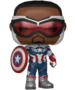 Funko Pop! Marvel: Falcon And The Winter Soldier - Captain America (Sam Wilson) W/ Protector