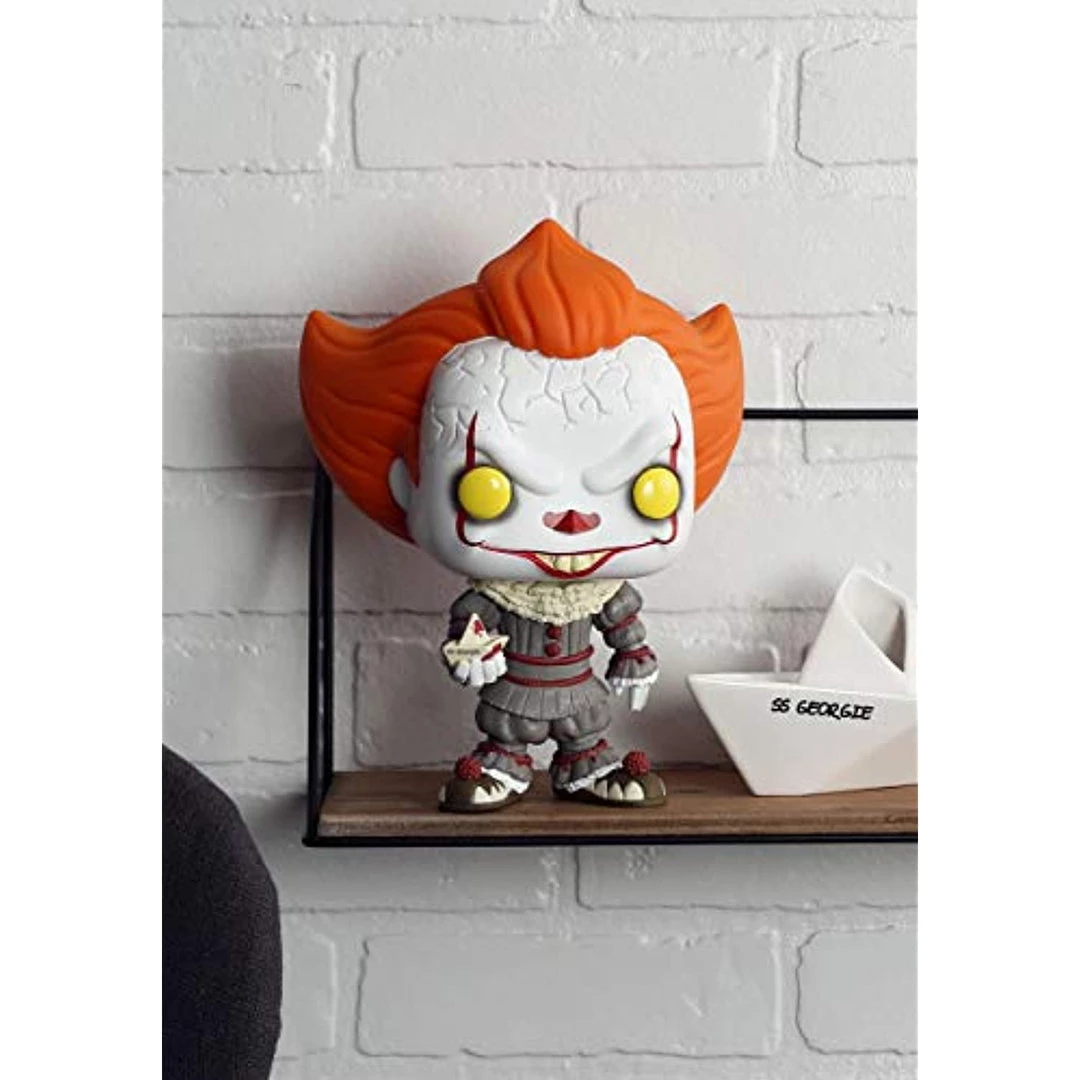 Funko Pop! Movies IT Chapter 2 Pennywise W/Boat Super 10" Figure W/ Protector 5 Funko Pop! Movies IT Chapter 2 Pennywise W/Boat Super 10" Figure W/ Protector