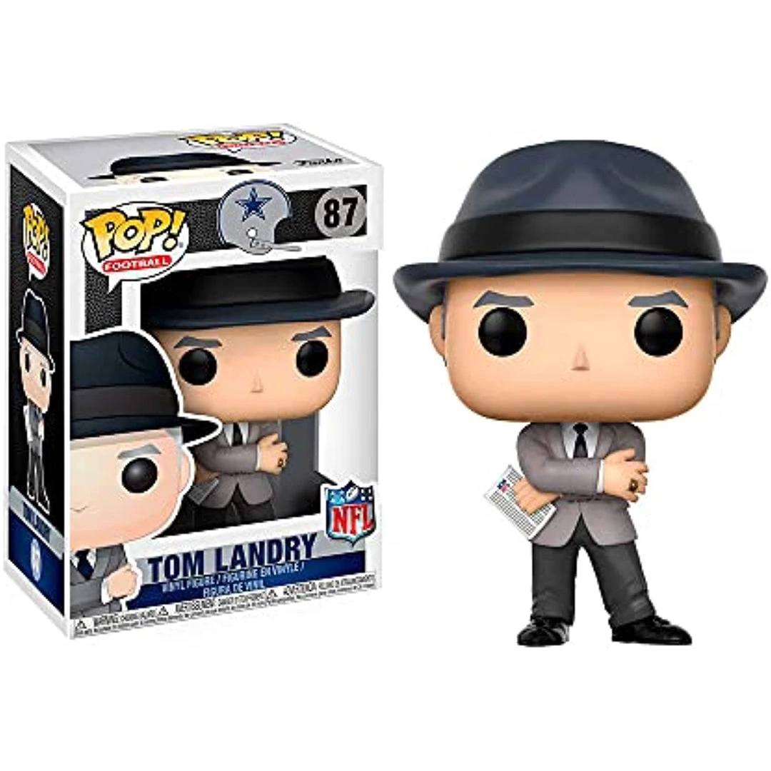 Funko POP NFL: Tom Landry (Cowboys Coach) Collectible Figure W/ Protector 5 Funko POP NFL: Tom Landry (Cowboys Coach) Collectible Figure W/ Protector
