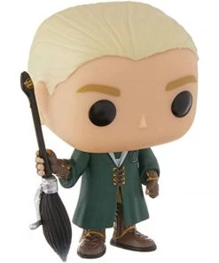 Funko Pop Movies: Harry Potter - Quidditch Draco Malfoy Collectible Figure, Multicolor Playsets & Toys