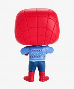 Funko Pop Marvel: Holiday - Spider-Man With Ugly Sweater Figure W/Protector
