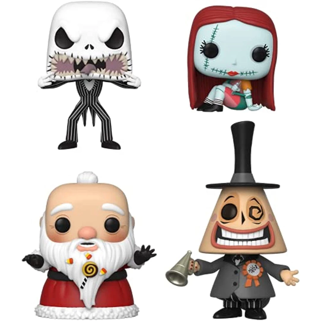 Funko The Nightmare Before Christmas Pop! Sandy Claws Sally Sewing Mayor & Jack Skellington Vinyl Figure Set Hot Topic Exclusive 4 Funko The Nightmare Before Christmas Pop! Sandy Claws Sally Sewing Mayor & Jack Skellington Vinyl Figure Set Hot Topic Exclusive