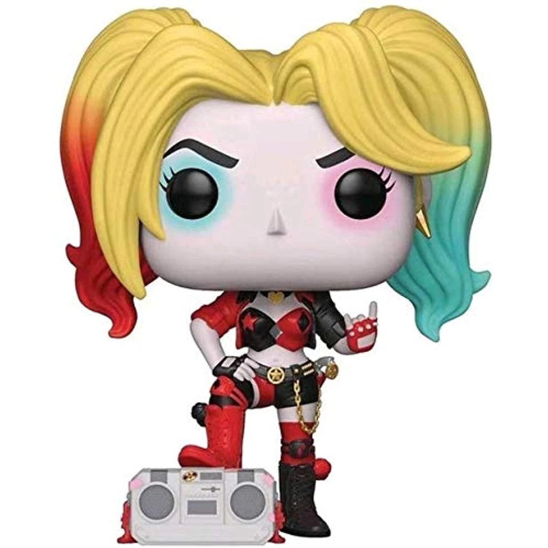 Funko Pop! Super Heroes: Harley Quinn With Boombox #279 Exclusive W/ Protector 5 Funko Pop! Super Heroes: Harley Quinn With Boombox #279 Exclusive W/ Protector
