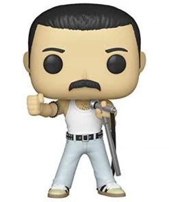 New Funko POP! Rocks: Queen FREDDY MERCURY Radio Gaga Figure #183 W/ Protector