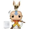 Funko Avatar: The Last Airbender - Aang With Momo Pop! Vinyl Figure (Includes Compatible Pop Box Protector Case)