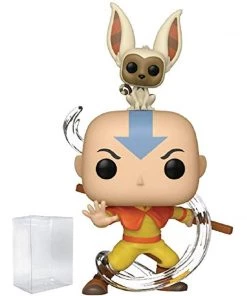 Funko Avatar: The Last Airbender - Aang With Momo Pop! Vinyl Figure (Includes Compatible Pop Box Protector Case)