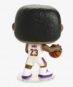 Funko POP! NBA Lakers LEBRON JAMES White Jersey Figure #52 W/ Protector