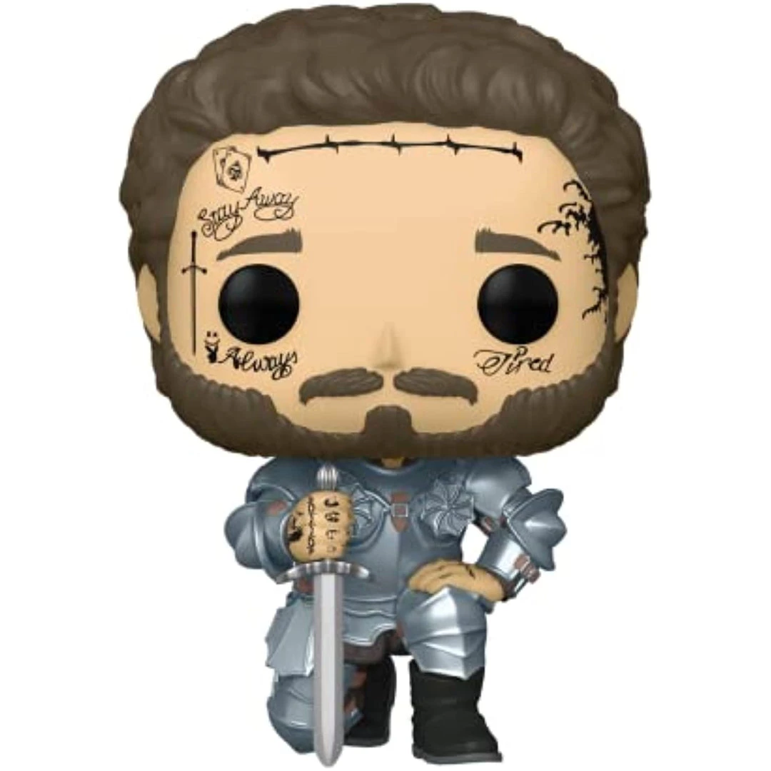 Funko POP! Rocks: Knight POST MALONE Figure #252 W/ Protector 4 Funko POP! Rocks: Knight POST MALONE Figure #252 W/ Protector