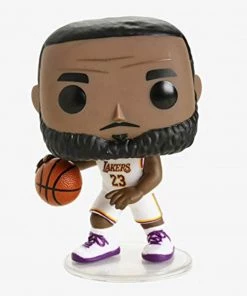 Funko POP! NBA Lakers LEBRON JAMES White Jersey Figure #52 W/ Protector