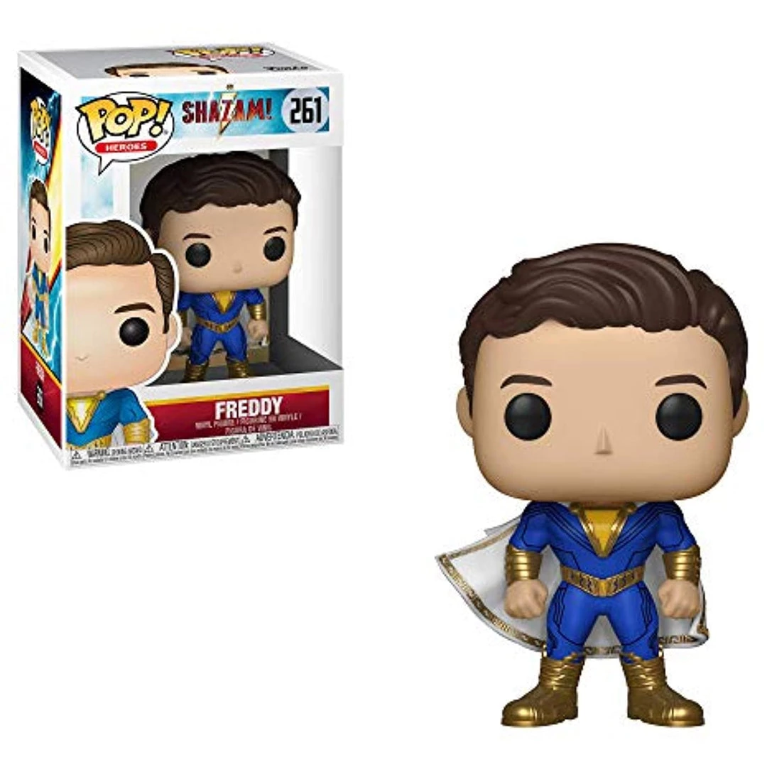 Funko POP! Heroes: Shazam FREDDY Figure #261 W/ Protector 4 Funko POP! Heroes: Shazam FREDDY Figure #261 W/ Protector
