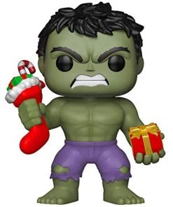 Funko Pop Marvel: Holiday - Hulk With Stocking Figure W/Protector
