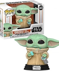 POP Funko Star Wars: The Mandalorian - The Child, Grogu With Cookie W/Protector 9 POP Funko Star Wars: The Mandalorian - The Child, Grogu With Cookie W/Protector