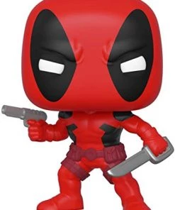 Funko POP Bobble Marvel: 80th-First Appearance: Deadpool Figure W/Protector