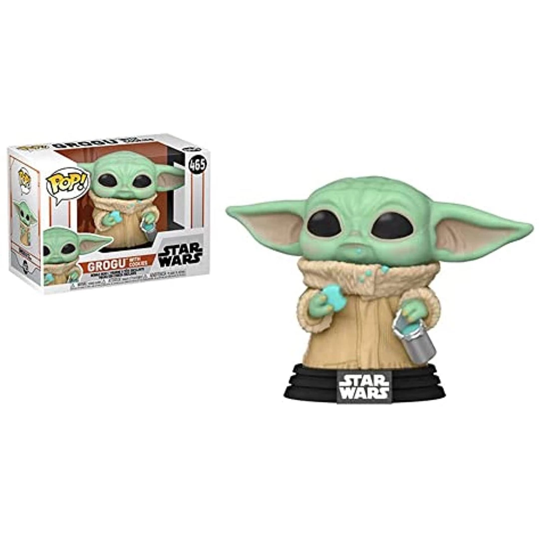 POP Funko Star Wars: The Mandalorian - The Child, Grogu With Cookie W/Protector 5 POP Funko Star Wars: The Mandalorian - The Child, Grogu With Cookie W/Protector