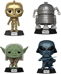 Funko 58868 POP Star Wars: Retro Star Wars- 4PK (Amazon Exclusive)