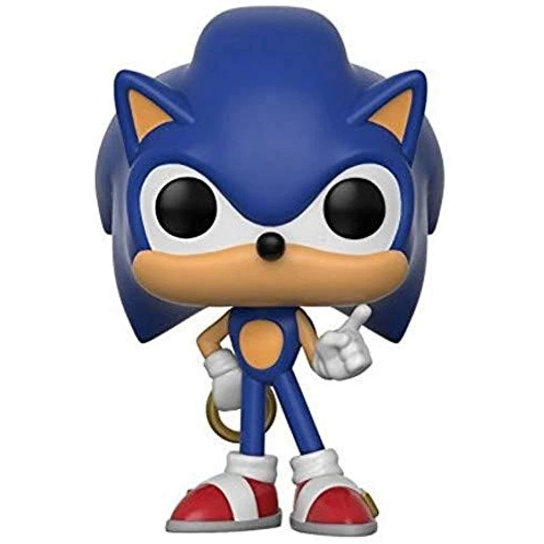 Funko Pop! Games: Sonic - Sonic With Ring Figure W/ Protector 3 Funko Pop! Games: Sonic - Sonic With Ring Figure W/ Protector