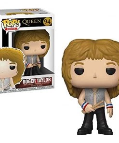 Funko Pop Rocks: Queen Roger Taylor W/Protector Playsets & Toys