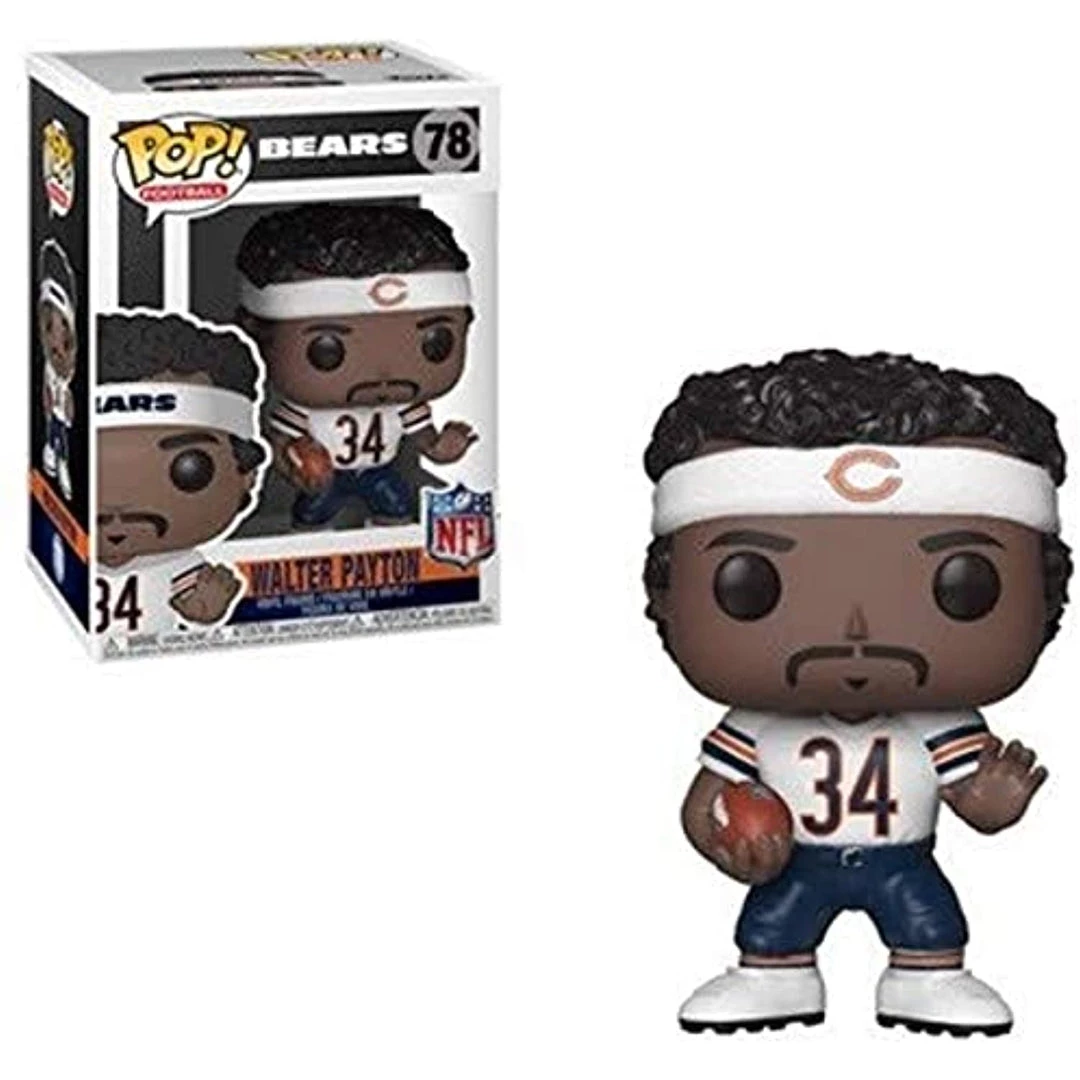 Funko POP! NFL Legends WALTER PAYTON Chicago Bears Figure #78 W/ Protector 3 Funko POP! NFL Legends WALTER PAYTON Chicago Bears Figure #78 W/ Protector