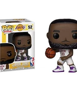 Funko POP! NBA Lakers LEBRON JAMES White Jersey Figure #52 W/ Protector