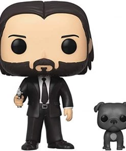 Funko Pop Movies: John Wick Chapter 3 - John In Black Suit With Dog Buddy Figure W/Protector 9 Funko Pop Movies: John Wick Chapter 3 - John In Black Suit With Dog Buddy Figure W/Protector