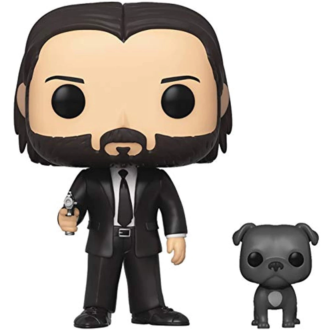 Funko Pop Movies: John Wick Chapter 3 - John In Black Suit With Dog Buddy Figure W/Protector 4 Funko Pop Movies: John Wick Chapter 3 - John In Black Suit With Dog Buddy Figure W/Protector