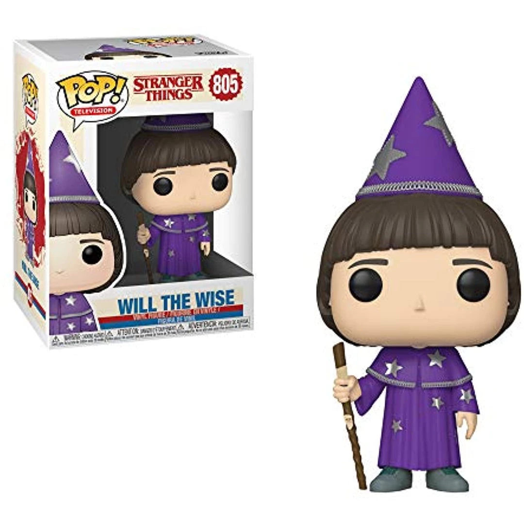 Funko Pop! Television: Stranger Things WILL The WISE Figure #805 W/ Protector 3 Funko Pop! Television: Stranger Things WILL The WISE Figure #805 W/ Protector