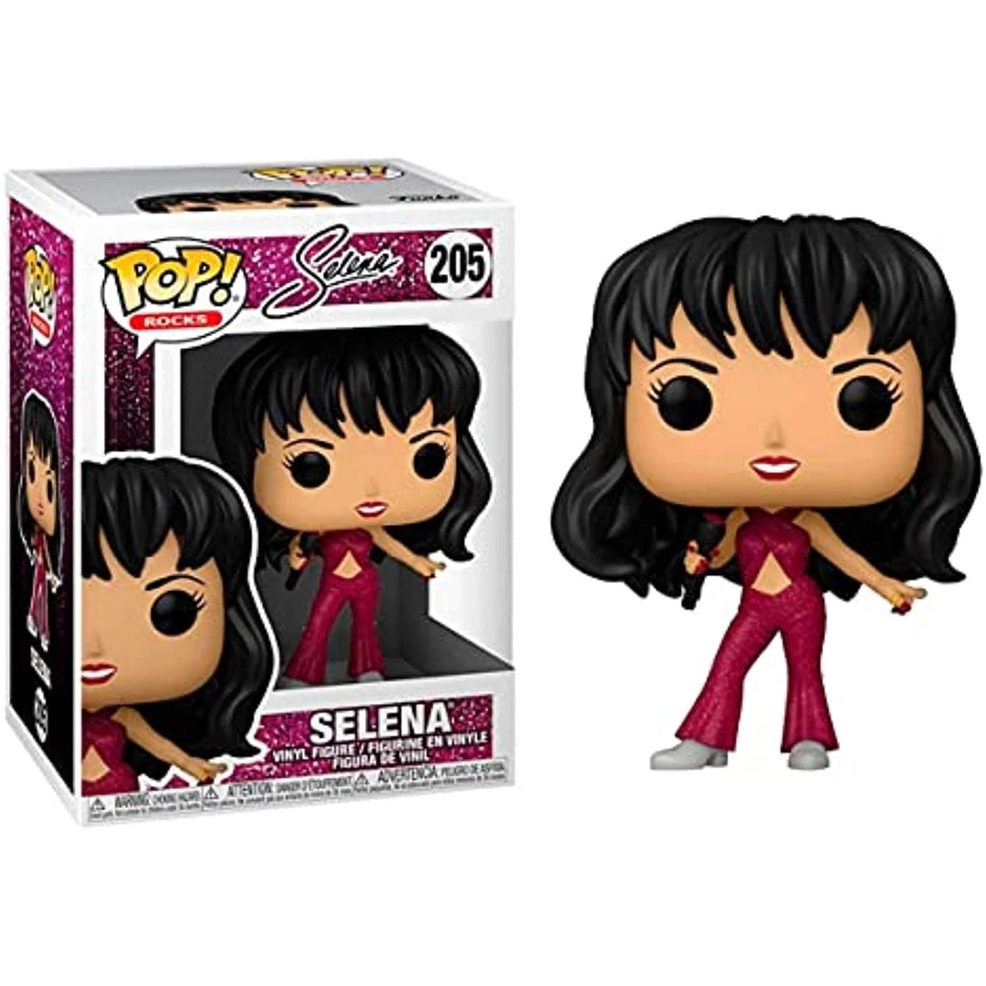 Funko Pop! Rocks: Selena (Burgundy Outfit) Figure W/ Protector 4 Funko Pop! Rocks: Selena (Burgundy Outfit) Figure W/ Protector