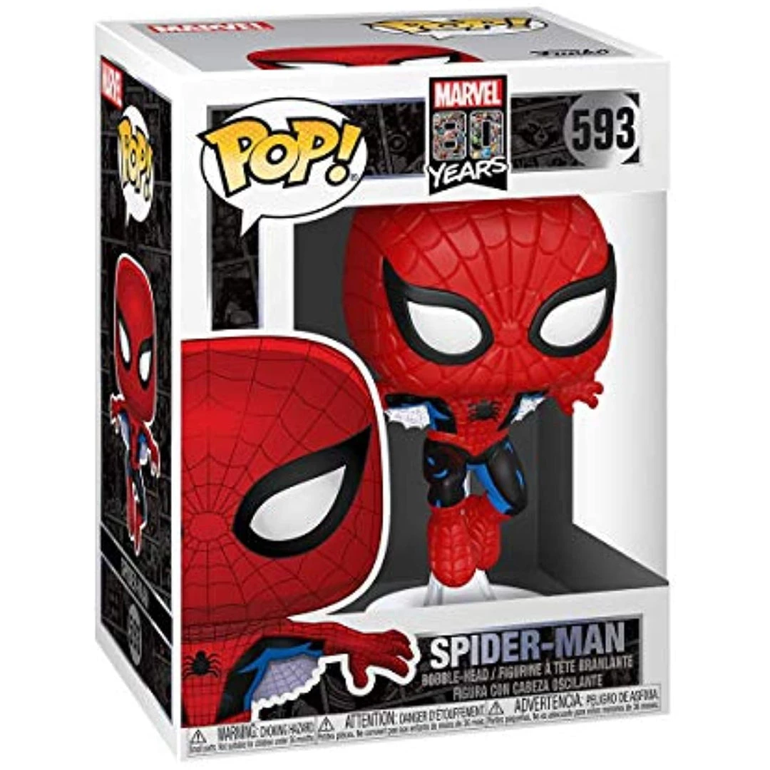 Funko Pop! Marvel 80th - First Appearance Spiderman Figure W/ Protector Playsets & Toys 4 Funko Pop! Marvel 80th - First Appearance Spiderman Figure W/ Protector Playsets & Toys