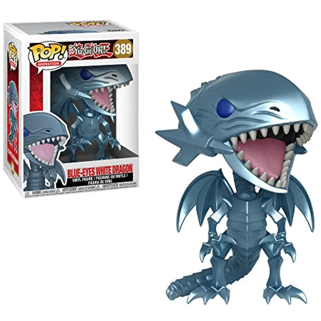 Funko POP! Animation: Yu-Gi-Oh! BLUE-EYES WHITE DRAGON Figure #389 W/ Protector 4 Funko POP! Animation: Yu-Gi-Oh! BLUE-EYES WHITE DRAGON Figure #389 W/ Protector