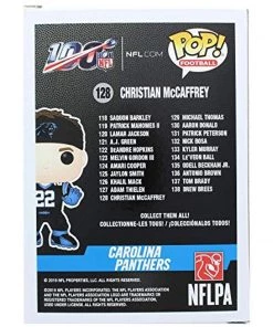 Funko Pop Football NFL Carolina Panthers Christian McCaffrey #128 W/ Protector