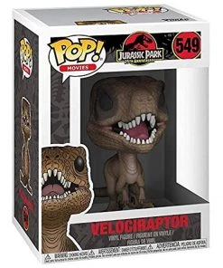 Funko Pop! Movies: Jurassic Park - Velociraptor Figure W/Protector Playsets & Toys