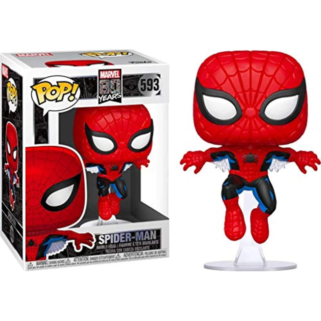 Funko Pop! Marvel 80th - First Appearance Spiderman Figure W/ Protector Playsets & Toys 6 Funko Pop! Marvel 80th - First Appearance Spiderman Figure W/ Protector Playsets & Toys
