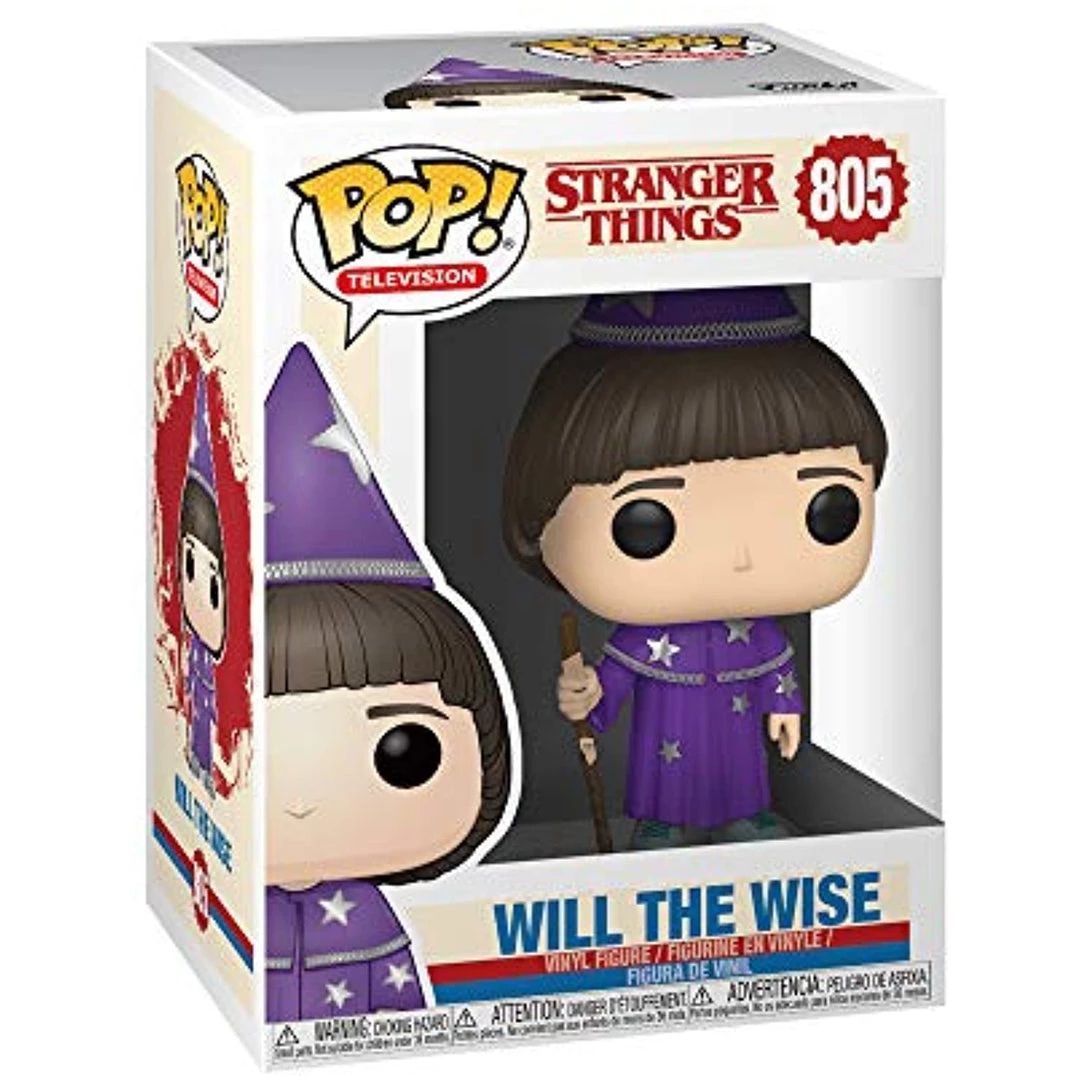 Funko Pop! Television: Stranger Things WILL The WISE Figure #805 W/ Protector 4 Funko Pop! Television: Stranger Things WILL The WISE Figure #805 W/ Protector