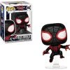Funko Pop Marvel: Animated Spider-Man Movie Mile Morales Spider-Man Figure W/Protector