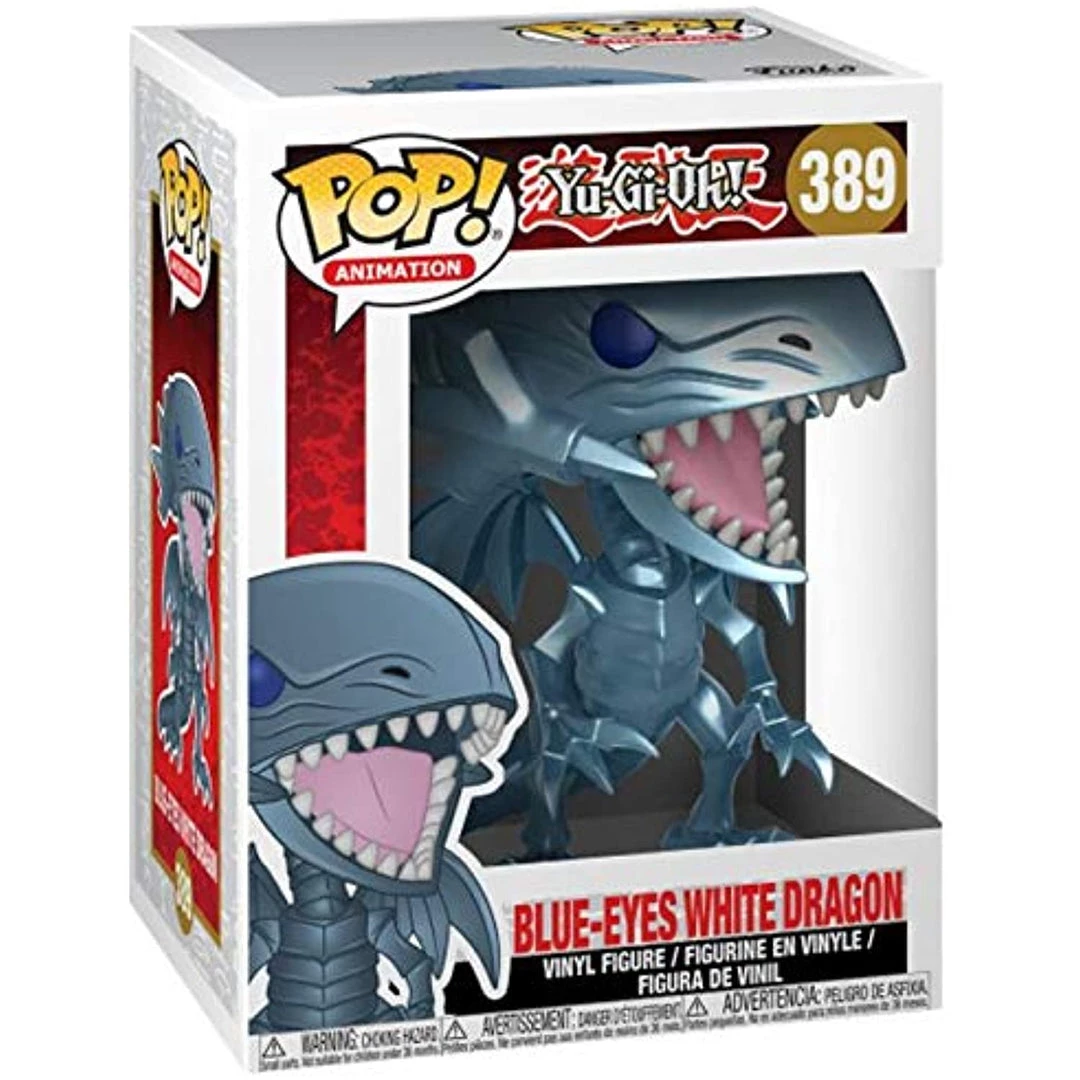 Funko POP! Animation: Yu-Gi-Oh! BLUE-EYES WHITE DRAGON Figure #389 W/ Protector 5 Funko POP! Animation: Yu-Gi-Oh! BLUE-EYES WHITE DRAGON Figure #389 W/ Protector