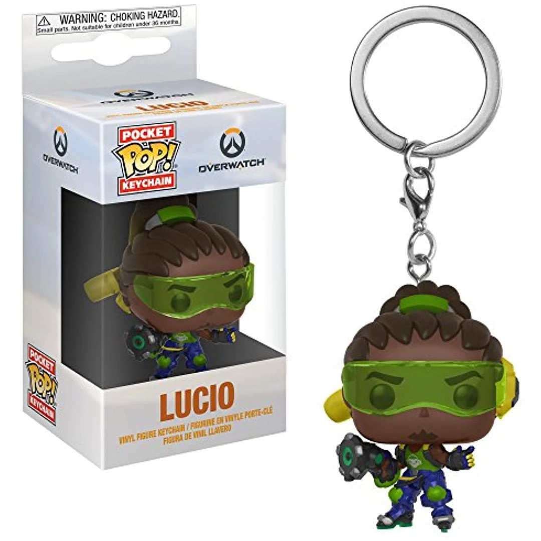 Funko Pop Keychain: Overwatch - Lucio Collectible Figure 4 Funko Pop Keychain: Overwatch - Lucio Collectible Figure