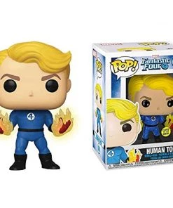 Funko POP! Marvel: Fantastic 4 HUMAN TORCH Specialty Series Figure W/ Protector